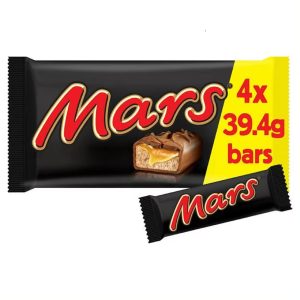 Mars Chocolate Bar With Gooey Caramel and Soft Nougat Inside, 51g (Pack of 8)